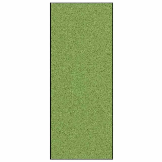 vidaXL Fußmatte Grün und Schwarz 120 x 300 cm Polyamid und PVC 4100730