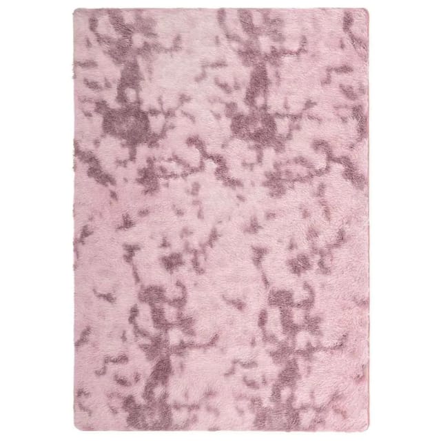 vidaXL Teppich Shaggy Hochflor NAVARRA Altrosa 120x170 cm Polyester 4102825