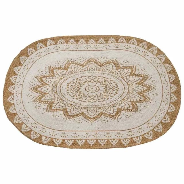 vidaXL Teppich Braun 100 x 152 cm Jute 42010825