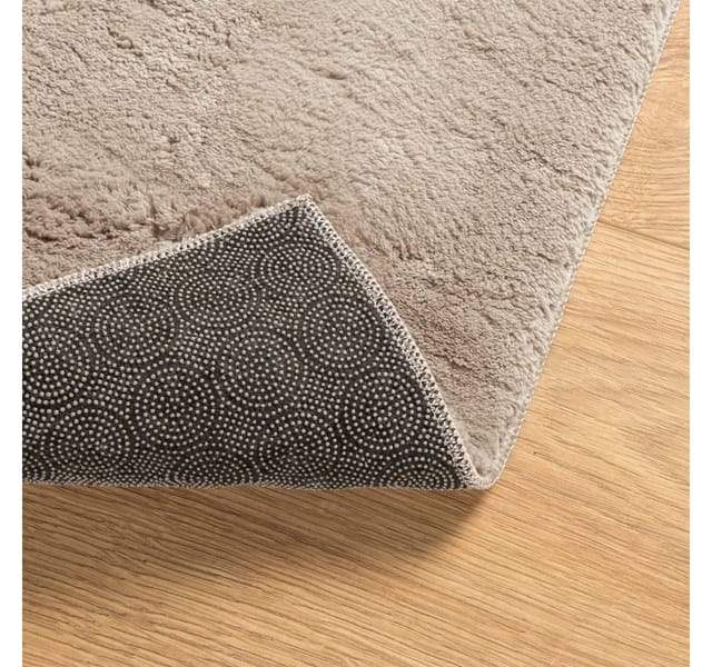 vidaXL Teppich HUARTE Kurzflor Weich und Waschbar Sandfarben 80x200 cm 375053