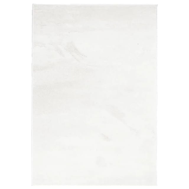 vidaXL Teppich OVIEDO Kurzflor Creme 140x200 cm 375513