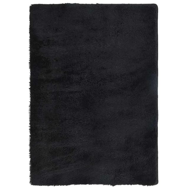 vidaXL Teppich Shaggy Hochflor NAVARRA Schwarz 240x340 cm Polyester 4102854