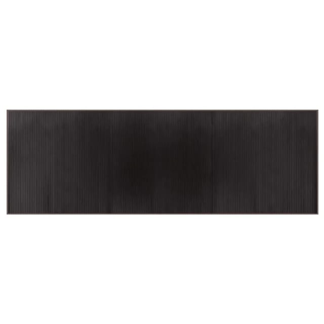 vidaXL Teppich Rechteckig Dunkelbraun 100x300 cm Bambus 376953