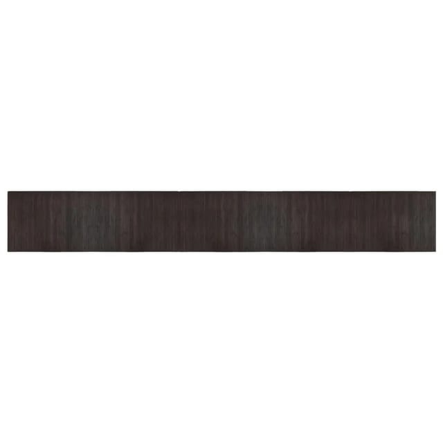 vidaXL Teppich Rechteckig Dunkelbraun 70x500 cm Bambus 376767