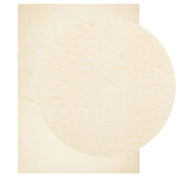 vidaXL Teppich HUARTE Kurzflor Weich und Waschbar Creme 240x340 cm 375045
