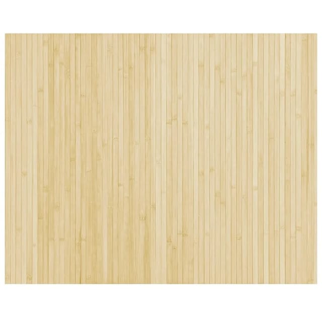 vidaXL Teppich Rechteckig Hell Natur 80x100 cm Bambus 376771