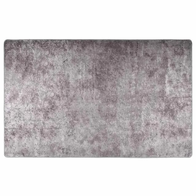 vidaXL Teppich Waschbar Grau 160x230 cm Rutschfest 337961