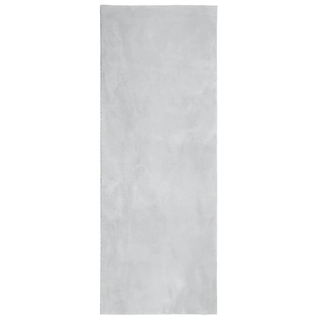 vidaXL Teppich HUARTE Kurzflor Weich und Waschbar Grau 80x200 cm 375072