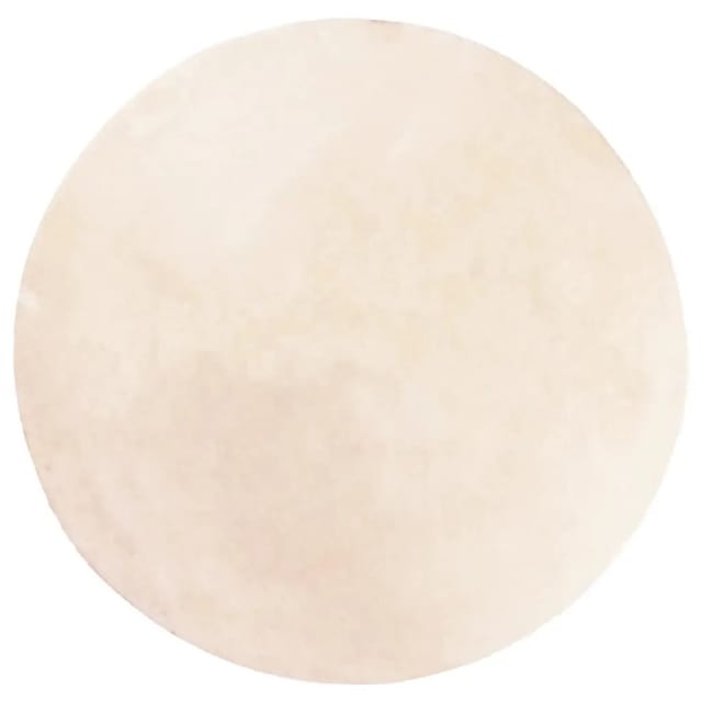 vidaXL Teppich HUARTE Kurzflor Weich und Waschbar Beige Ø 160 cm 375030