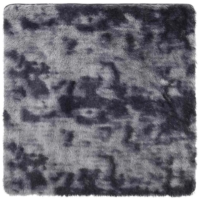 vidaXL Teppich Shaggy Hochflor NAVARRA Dunkelgrau 200x200 cm Polyester 4102880