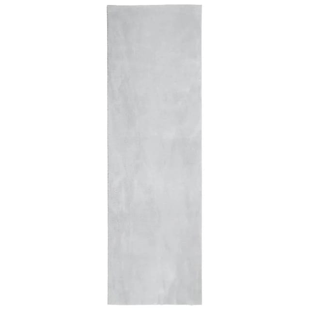 vidaXL Teppich HUARTE Kurzflor Weich und Waschbar Grau 80x250 cm 375073