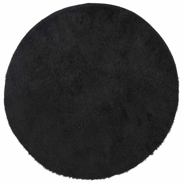 vidaXL Teppich Shaggy Hochflor NAVARRA Schwarz 200x200 cm Polyester 4102918