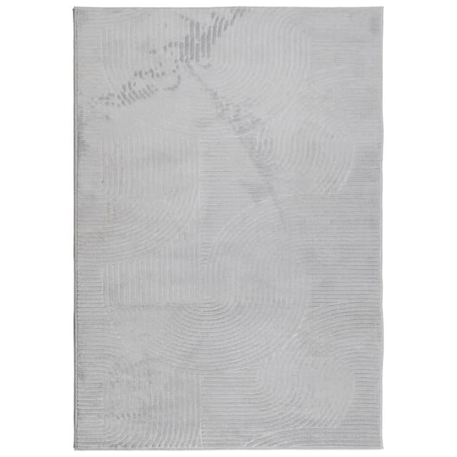 vidaXL Teppich IZA Kurzflor Skandinavischer Look Grau 160x230 cm 375454