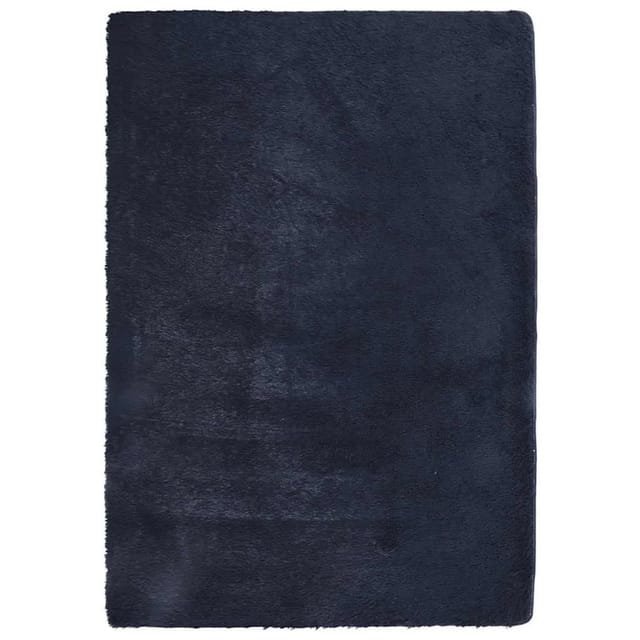 vidaXL Teppich Shaggy Hochflor NAVARRA Marineblau 160x230 cm Polyester 4102843