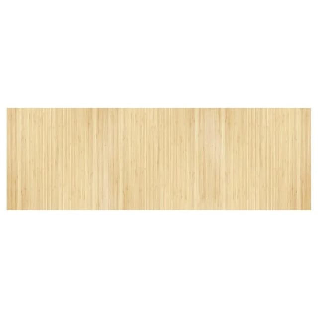 vidaXL Teppich Rechteckig Hell Natur 100x300 cm Bambus 376813