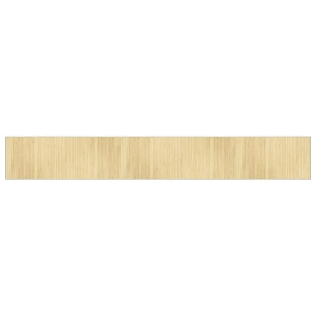 vidaXL Teppich Rechteckig Hell Natur 70x500 cm Bambus 376891
