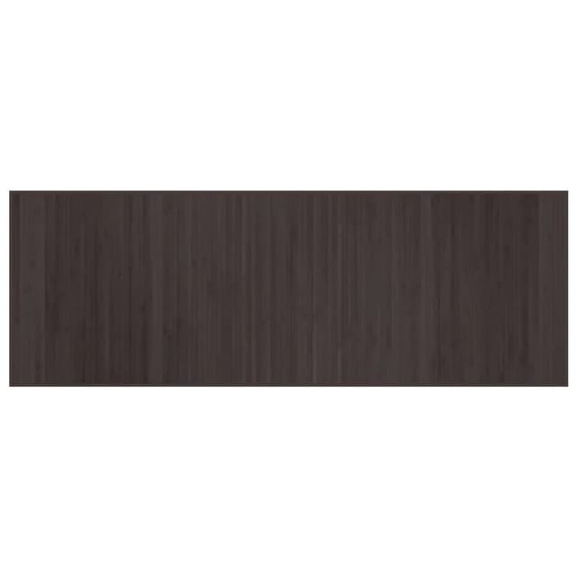 vidaXL Teppich Rechteckig Dunkelbraun 70x200 cm Bambus 376875
