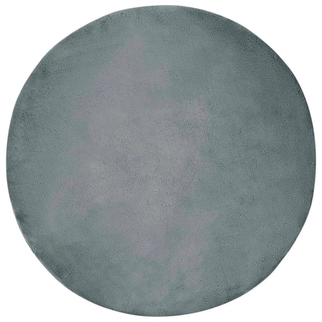 vidaXL Kunstfell Hasen Teppich Olite Anthrazit Ø 160 cm Polyester 42021780
