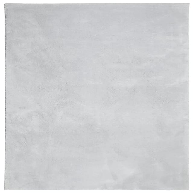 vidaXL Teppich HUARTE Kurzflor Weich und Waschbar Grau 200x200 cm 375080