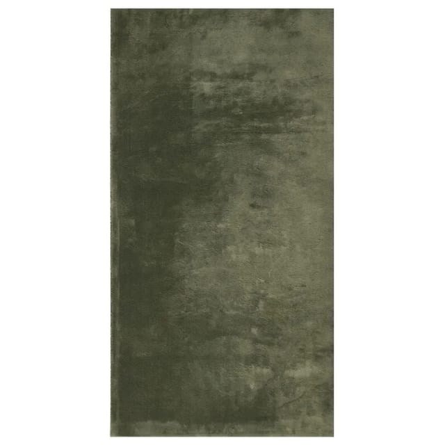 vidaXL Teppich HUARTE Kurzflor Weich und Waschbar Waldgrün 80x150 cm 375090