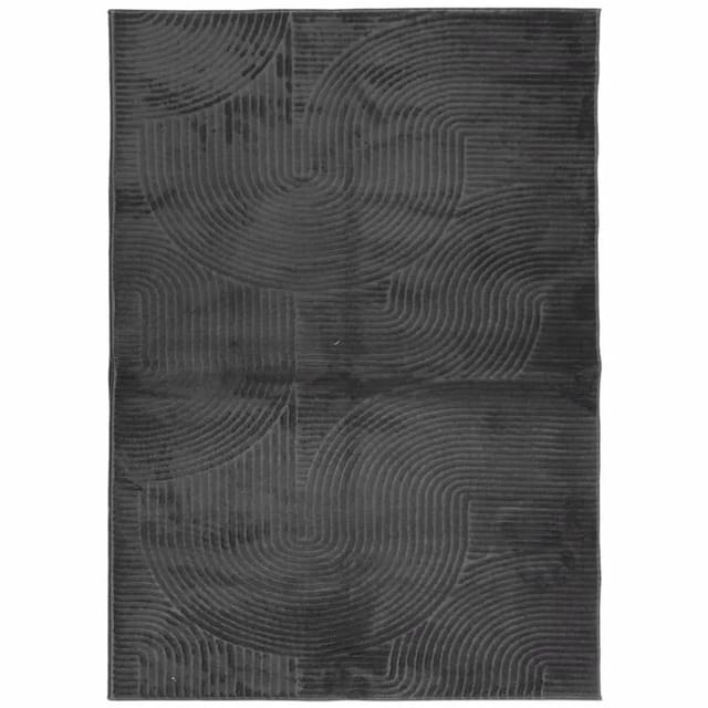 vidaXL Teppich IZA Kurzflor Skandi-Stil Anthrazit 240x340 cm 375432