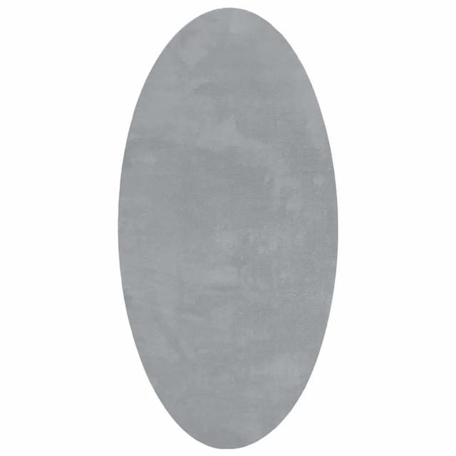 vidaXL Teppich HUARTE Grau 100 x 200 cm 100 %Polyester 4103636