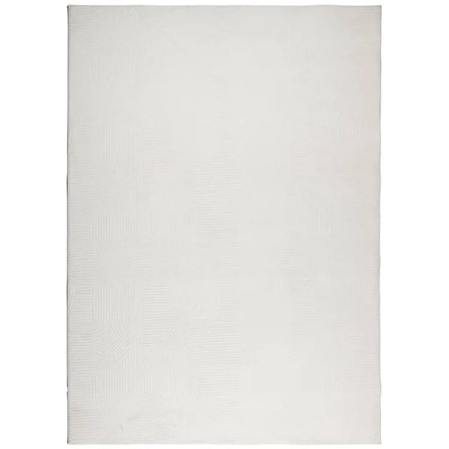 vidaXL Teppich IZA Kurzflor Skandinavischer Look Creme 240x340 cm 375444