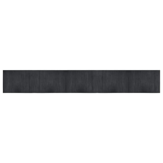 vidaXL Teppich Rechteckig Grau 70x500 cm Bambus 376766