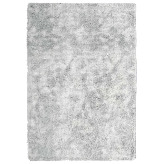 vidaXL Teppich Shaggy Hochflor NAVARRA Silbergrau 200x290 cm Polyester 4102852