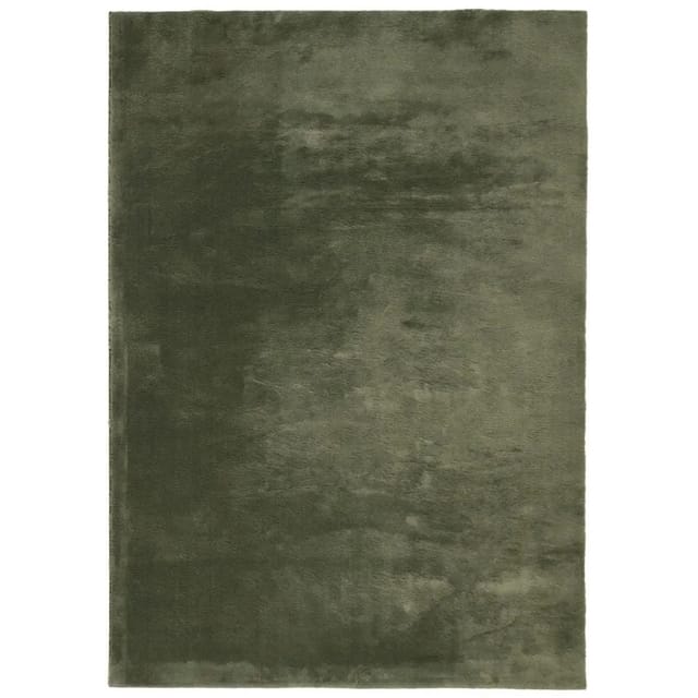vidaXL Teppich HUARTE Kurzflor Weich und Waschbar Waldgrün 160x230 cm 375098