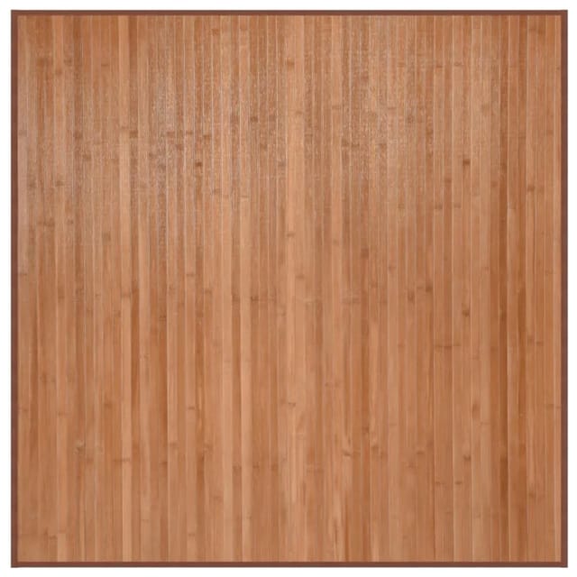 vidaXL Teppich Quadratisch Natur 100x100 cm Bambus 376937