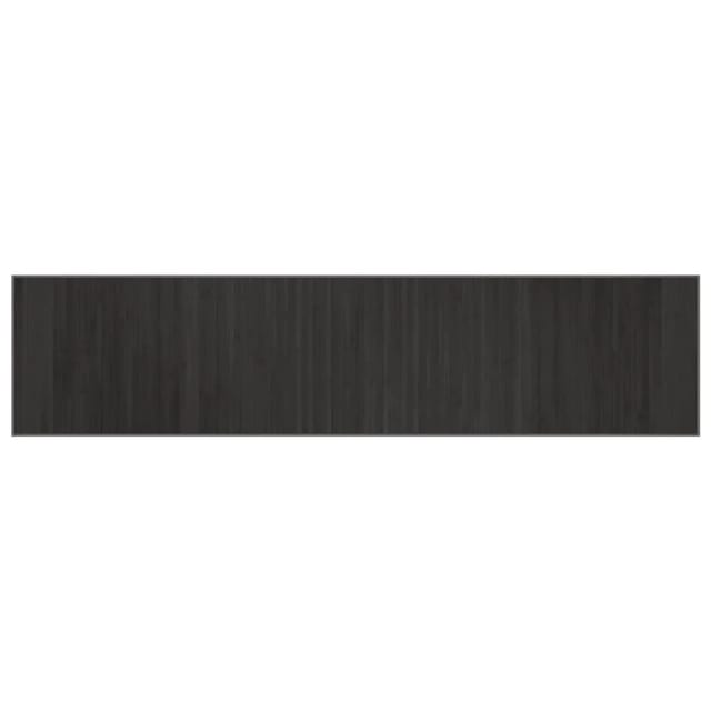 vidaXL Teppich Rechteckig Grau 70x300 cm Bambus 376880