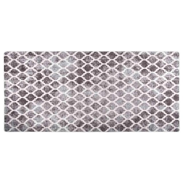 vidaXL Teppich Waschbar 80x300 cm Mehrfarbig Rutschfest 337977
