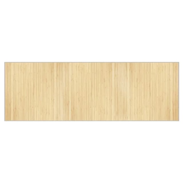 vidaXL Teppich Rechteckig Hell Natur 100x300 cm Bambus 376951