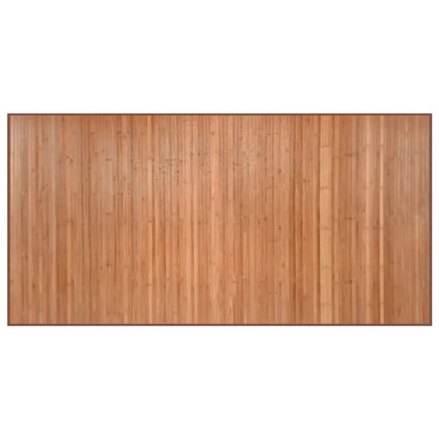 vidaXL Teppich Rechteckig Natur 100x200 cm Bambus 376943