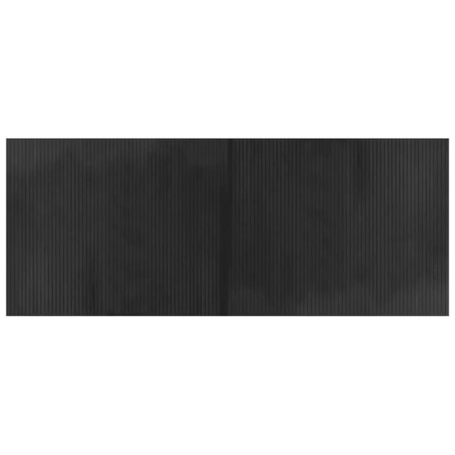 vidaXL Teppich Rechteckig Grau 80x200 cm Bambus 376778