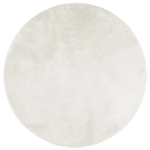 vidaXL Teppich OVIEDO Kurzflor Creme Ø 160 cm 375524