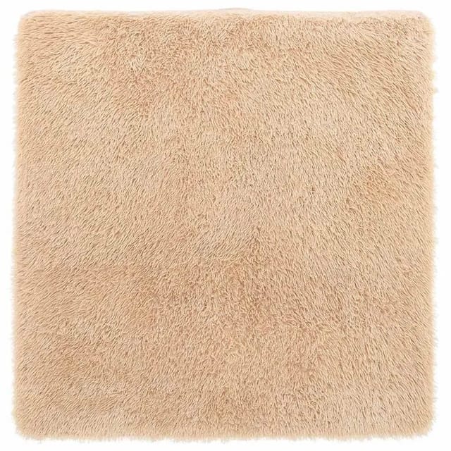 vidaXL Teppich Shaggy Hochflor NAVARRA Beige 200x200 cm Polyester 4102877