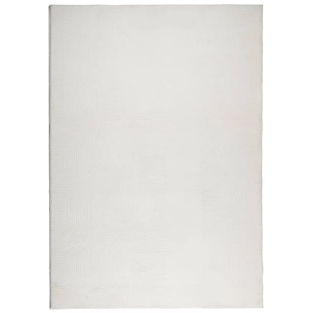 vidaXL Teppich IZA Kurzflor Skandinavischer Look Creme 120x170 cm 375440