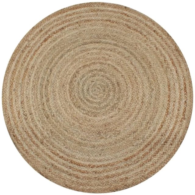 vidaXL Teppich Jute Geflochten 120 cm Rund 245337