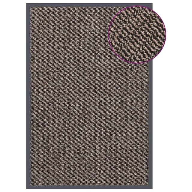 vidaXL Fußmatte Getuftet 80x120 cm Dunkelbraun 326940