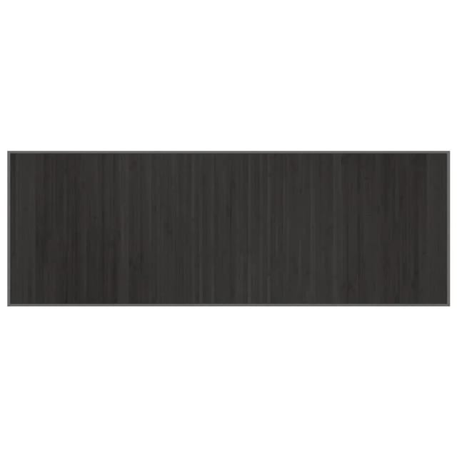 vidaXL Teppich Rechteckig Grau 70x200 cm Bambus 376874