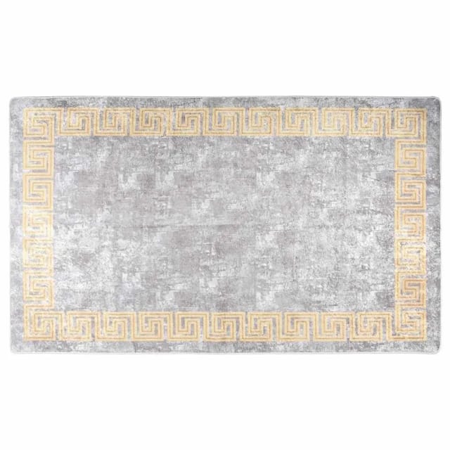 vidaXL Teppich Waschbar Grau 120x180 cm Rutschfest 337936