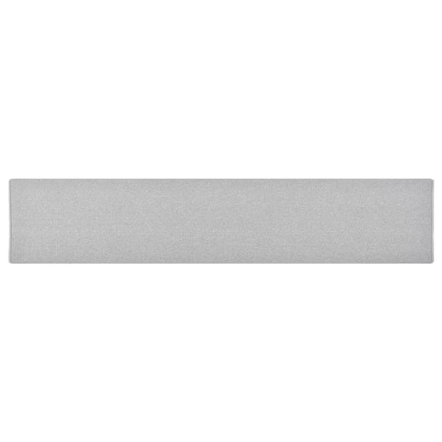 vidaXL Teppichläufer Hellgrau 80x400 cm 326997