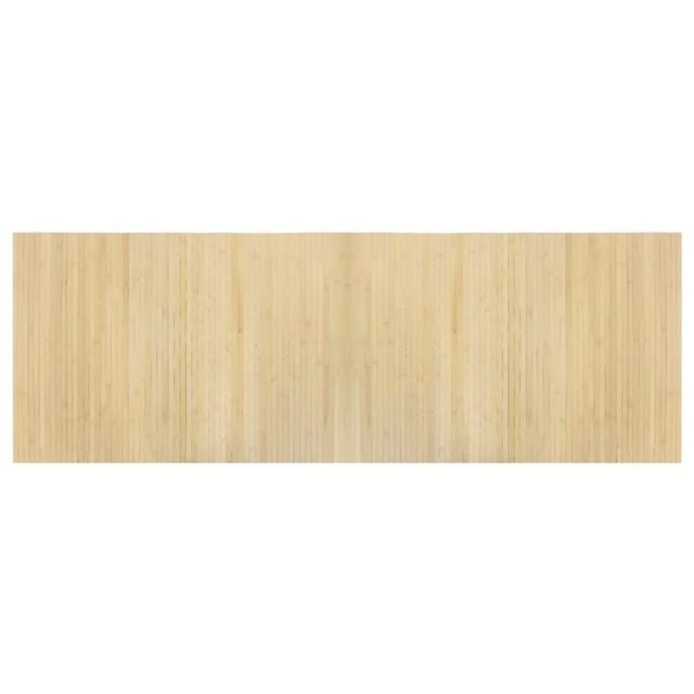 vidaXL Teppich Rechteckig Hell Natur 70x200 cm Bambus 376747