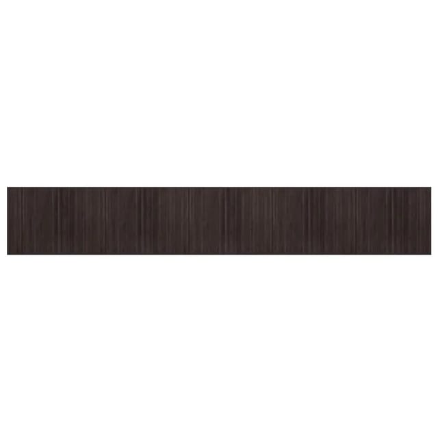 vidaXL Teppich Rechteckig Dunkelbraun 80x500 cm Bambus 376929