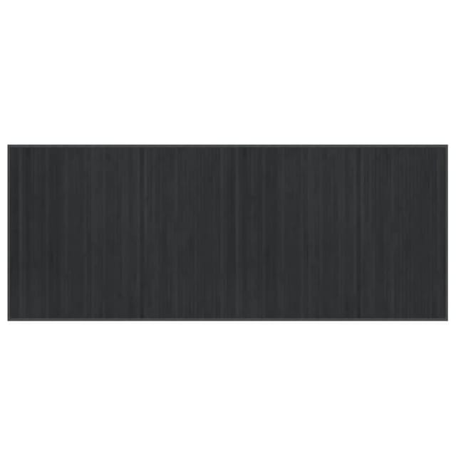 vidaXL Teppich Rechteckig Grau 80x200 cm Bambus 376910