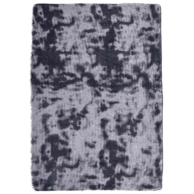 vidaXL Teppich Shaggy Hochflor NAVARRA Dunkelgrau 240x340 cm Polyester 4102856