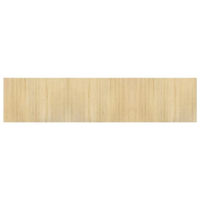 vidaXL Teppich Rechteckig Hell Natur 70x300 cm Bambus 376753