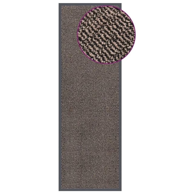 vidaXL Fußmatte Getuftet 60x180 cm Dunkelbraun 326939